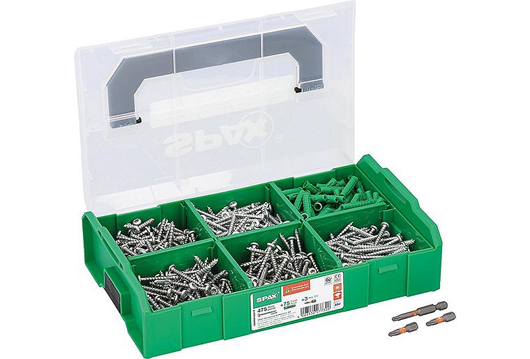 Schraubensortiment Elektrik, Linsenkopf, Wirox®, Torx® + 2 Bits, Vollgewinde, 553 Stück