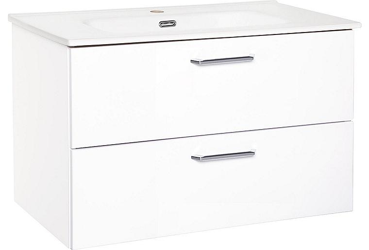 WTU+Keramik-WT NOA, weiß Hochglanz, 2 Auszüge, 805x515x470mm WTU+Keramik-WT NOA, weiß Hochglanz, 2 Auszüge, 805x515x470mm