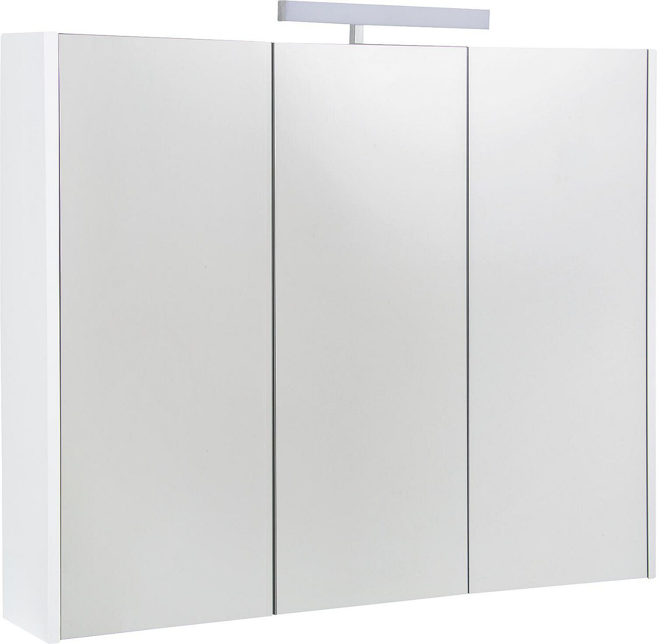 Spiegelschrank Akira mit LED-Beleuchtung, 3 Türen, weiß Hochglanz, 900x700x155mm Spiegelschrank Akira mit LED-Beleuchtung, 3 Türen, weiß Hochglanz, 900x700x155mm