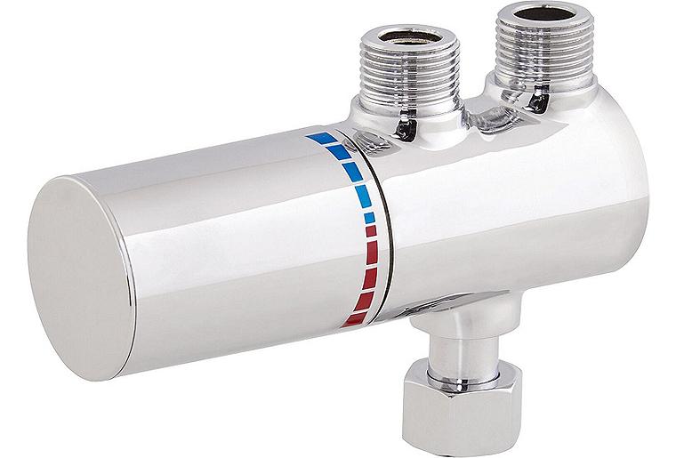Eckventilthermostat Benkiser DN 10 (3/8") mit Anschluss-Set Eckventilthermostat Benkiser DN 10 (3/8") mit Anschluss-Set