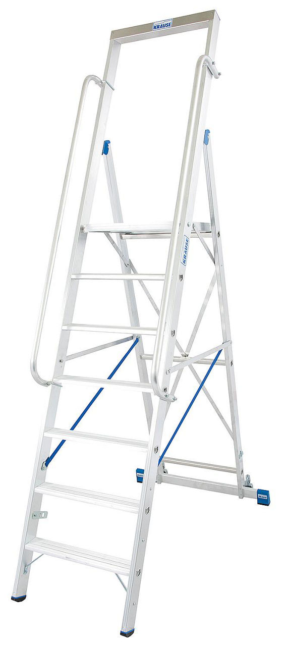 STUFEN-STEHLEITER Krause Stabilo mit grosser Standplattform 7 STUFEN 127778 STUFEN-STEHLEITER Krause Stabilo mit grosser Standplattform 7 STUFEN 127778