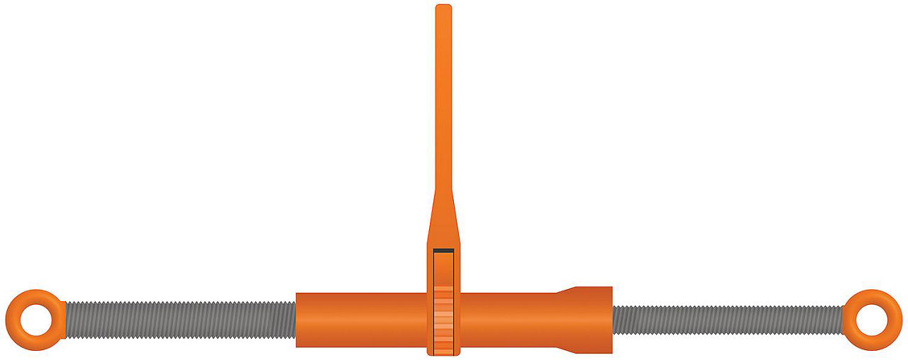 Spann-Zurrkette GK8 Größe 10-8, Länge 6m mit Ratschlastspanner Spann-Zurrkette GK8 Größe 10-8, Länge 6m mit Ratschlastspanner