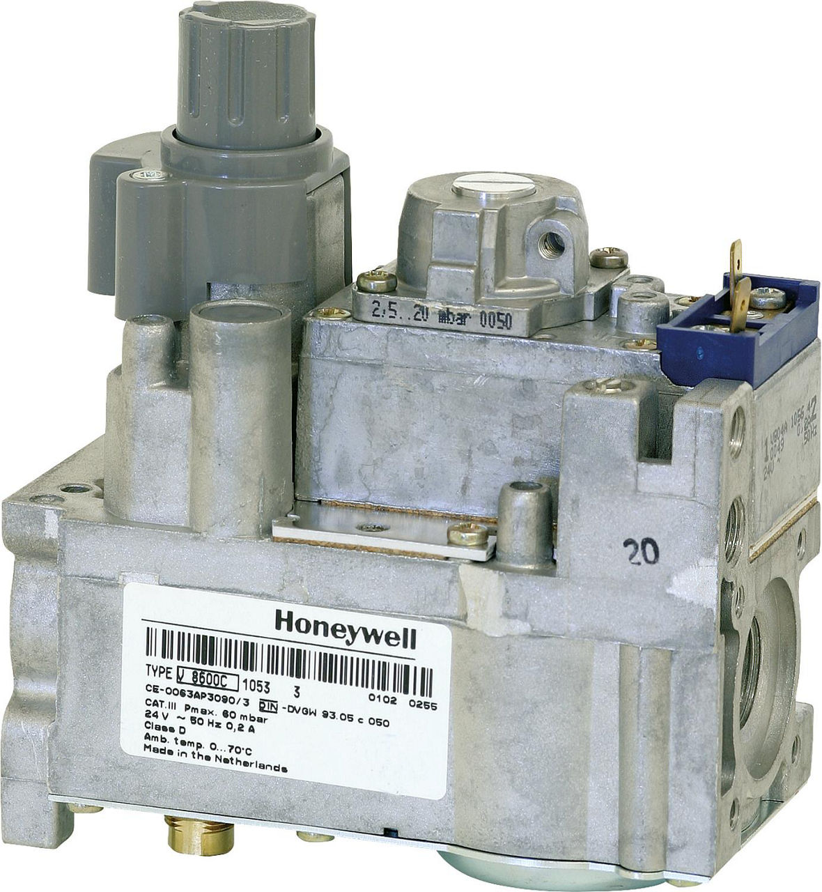 Gas-Kombinationsventil 1/2" 24V-50Hz + Zubehör V8600C1053 ersetzt V8600C1020U Gas-Kombinationsventil 1/2" 24V-50Hz + Zubehör V8600C1053 ersetzt V8600C1020U