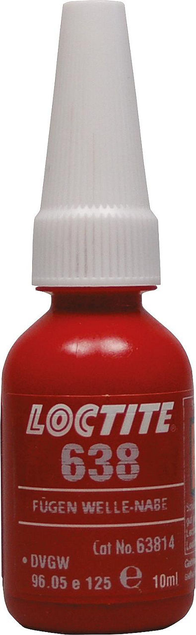 Fügeklebstoff hochfest (DVGW/NSF) LOCTITE 638, 10ml Dosierflasche Fügeklebstoff hochfest (DVGW/NSF) LOCTITE 638, 10ml Dosierflasche