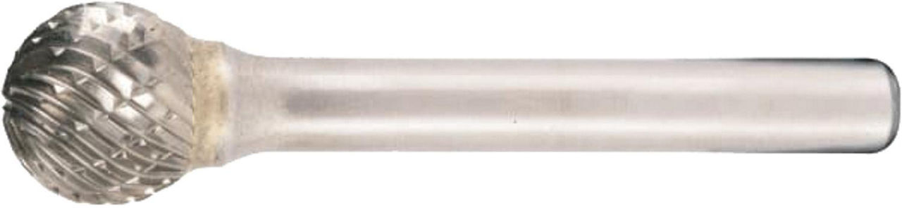 Hartmetall-Fräser KLINGSPOR kugelförmig Spezialverzahnung Ø 9,6mm, L: 54mm Hartmetall-Fräser KLINGSPOR kugelförmig Spezialverzahnung Ø 9,6mm, L: 54mm