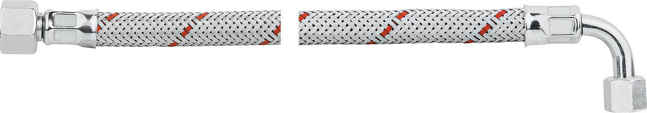 Ölschlauch einerseits 3/8" Überwurf- mutter, anderseits 90 Bogen mit SR 8LLR l=1250, Herrmann HL50, Giersch, MAN RE-H