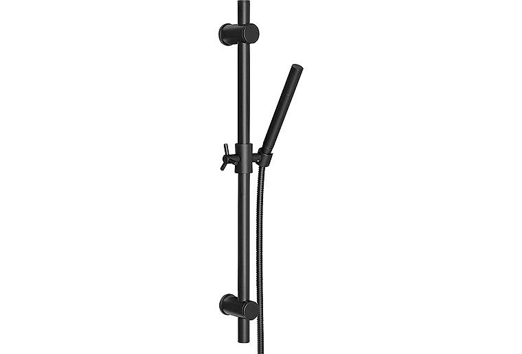 Brause-Set Enzan Nero 700 mm, Stabhandbrause 1 Strahlart schwarz matt