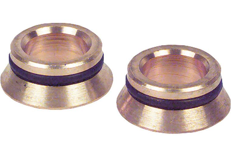 Eurokonus-Übergang-Set Messing, Konus x Flach (2 Stück) Eurokonus-Übergang-Set Messing, Konus x Flach (2 Stück)