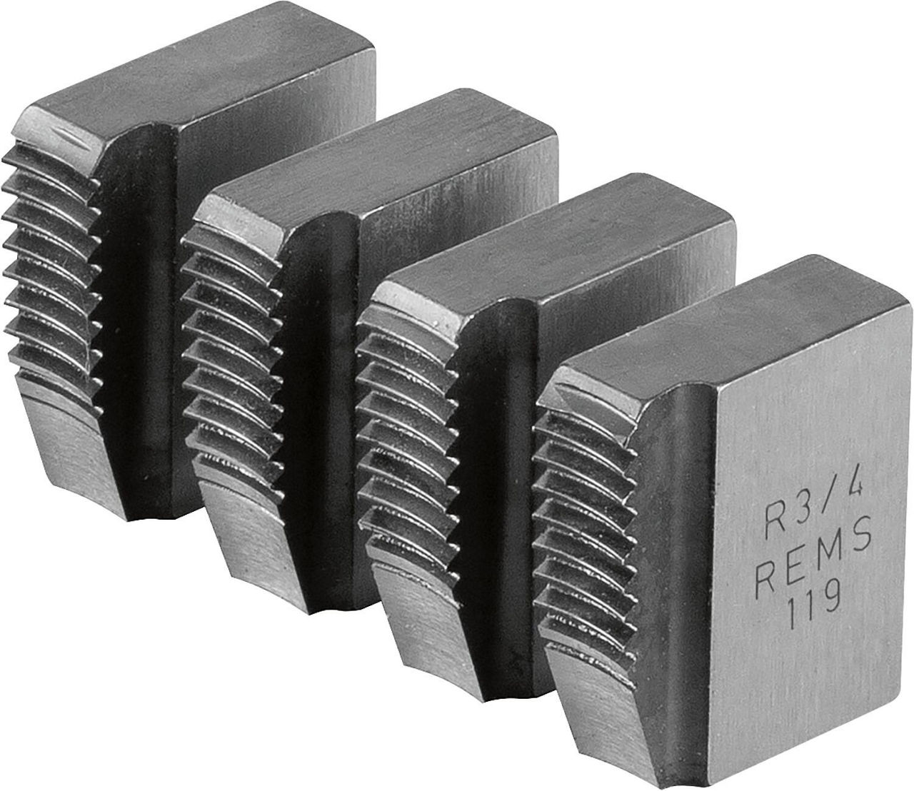 REMS-Schneidbacken R 3/4" Rohrgewinde kegelig rechts 1 Satz REMS-Schneidbacken R 3/4" Rohrgewinde kegelig rechts 1 Satz
