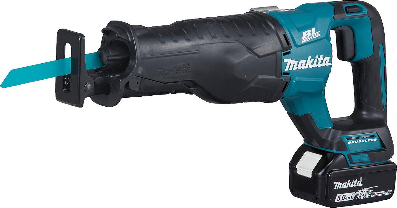 Akku-Säbelsäge MAKITA DJR187RT 18V mit 1x 5,0 Ah Akkus und Ladegerät und Drehzahlregulierung Akku-Säbelsäge MAKITA DJR187RT 18V mit 1x 5,0 Ah Akkus und Ladegerät und Drehzahlregulierung