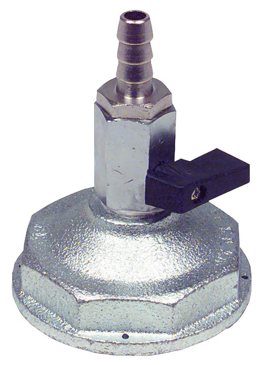 Einstutzen-Prüfkappe DN 25 Anschluss-Gewinde R 2", 1 Hahn Einstutzen-Prüfkappe DN 25 Anschluss-Gewinde R 2", 1 Hahn