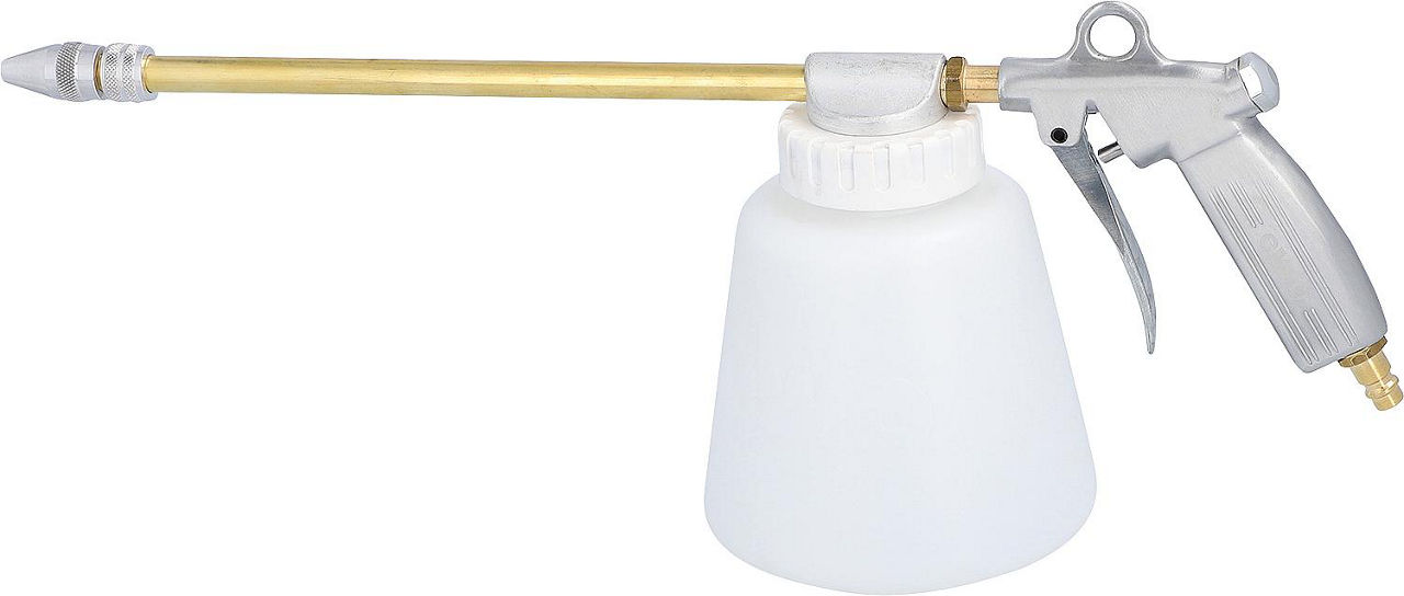Sprühpistole mit Kunststoffbecher 1,0 ltr. Sprührohr gerade Sprühpistole mit Kunststoffbecher 1,0 ltr. Sprührohr gerade