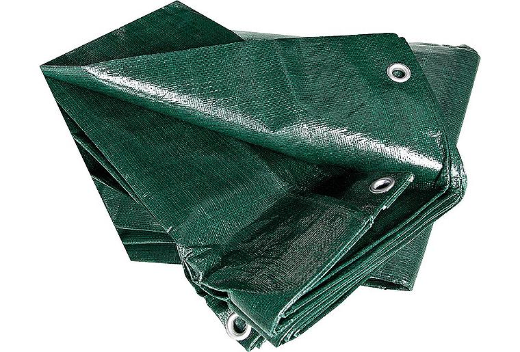 Holzabdeckplane 240g/m² mit Rand und Ösen, 1,50 x 6m, Farbe grün Holzabdeckplane 240g/m² mit Rand und Ösen, 1,50 x 6m, Farbe grün