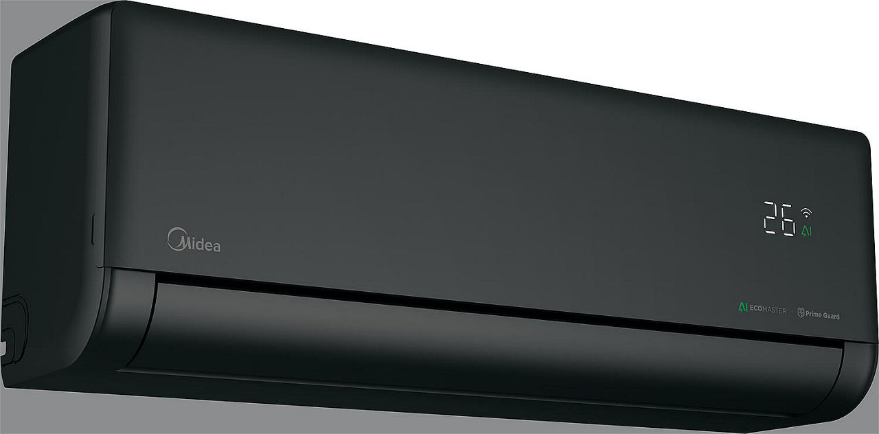Single-Split Klimagerät Midea, Solstice (R 32), Inneneinheit 2,6kW, schwarz, EZB-09RD6-I