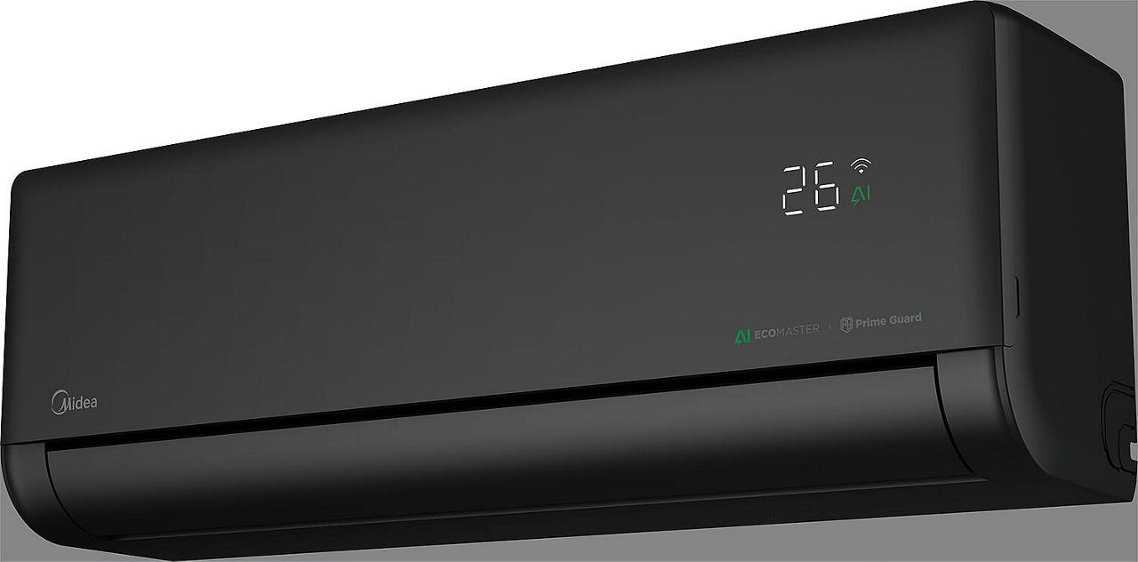 Single-Split Klimagerät Midea, Solstice (R 32), Inneneinheit 2,6kW, schwarz, EZB-09RD6-I