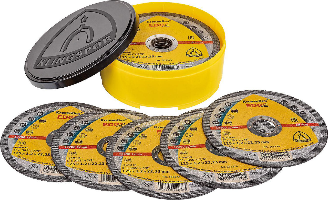 Trennscheibe KLINGSPOR 125x1,2x22,23mm, VPE=25 Stück Trennscheibe KLINGSPOR 125x1,2x22,23mm, VPE=25 Stück