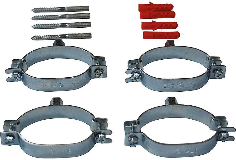 Ovalschellenset für Solar-Flexrohr 2in2 DN 16 (4 Stück)