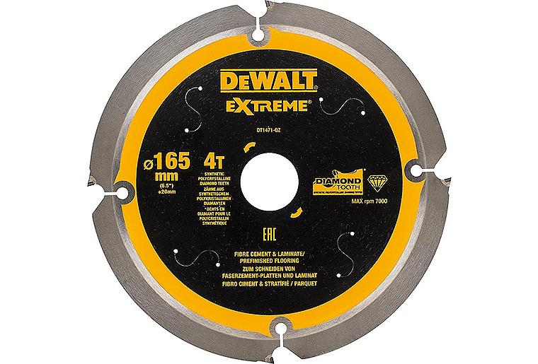 Kreissägeblatt DeWalt Ø165x20x1,6mm mit 4 Zähnen Kreissägeblatt DeWalt Ø165x20x1,6mm mit 4 Zähnen
