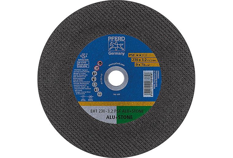 Trennscheibe PFERD Ø 230 x 3,2 x 22,23mm, gerade für Alu, Stein, Beton, Fliesen Trennscheibe PFERD Ø 230 x 3,2 x 22,23mm, gerade für Alu, Stein, Beton, Fliesen