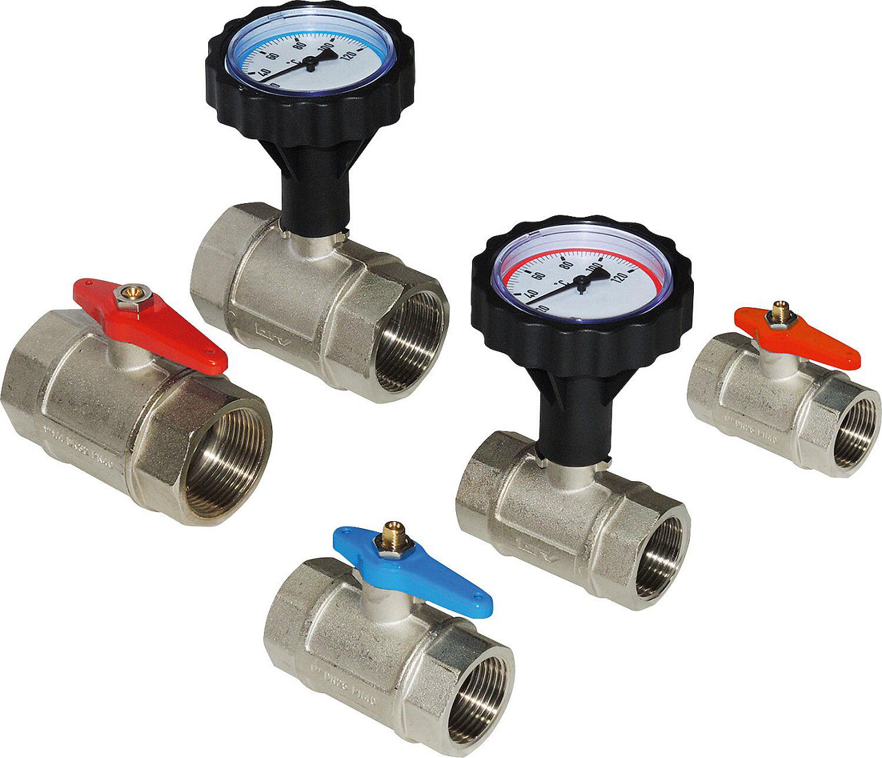 Kugelhahn-Anschlussset Easyflow Fresh 2, 80 L/min. mit Zirkulation