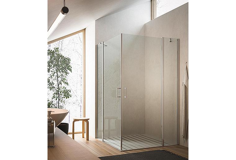 Eck-Duschkabine Eloa 2.0 880-895 x 980-995 x 1950 mm, 6 mm Glas, 2 Drehtüren Eck-Duschkabine Eloa 2.0 880-895 x 980-995 x 1950 mm, 6 mm Glas, 2 Drehtüren