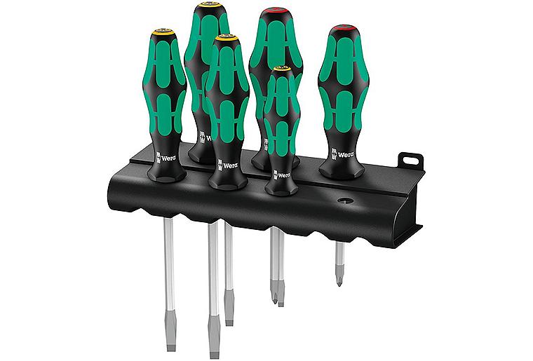 Schraubendreher-Satz Wera 334 SK/6 Rack, Kraftform Plus, 6-teilig