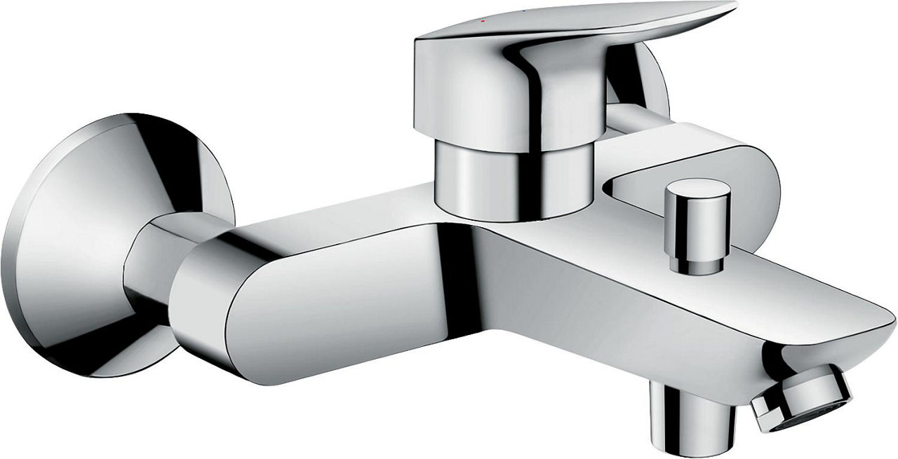 AP-Wannenmischer Hansgrohe Logis Ausladung 194 mm chrom mit C2 Kartusche AP-Wannenmischer Hansgrohe Logis Ausladung 194 mm chrom mit C2 Kartusche