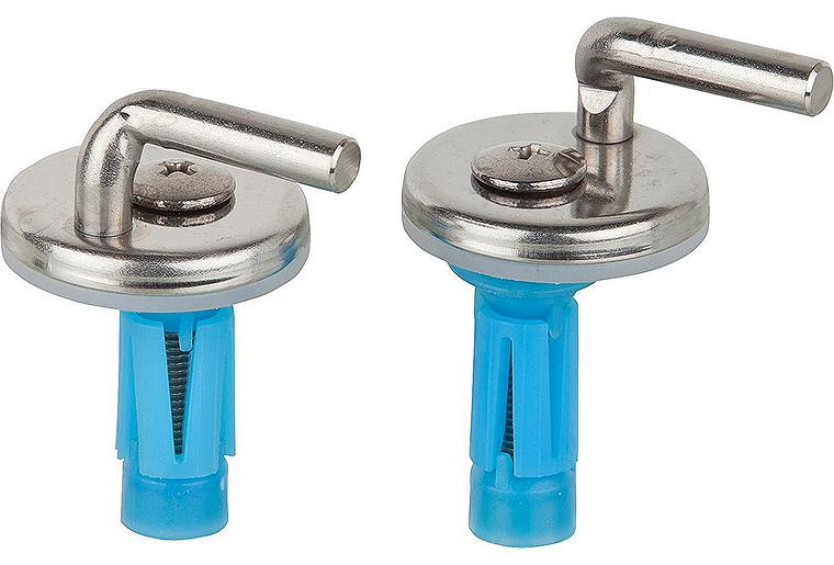 WC-Scharnier Haro D1302H Edelstahl, BVO-Spreitzdübel, 2-Punkt-Verstellung WC-Scharnier Haro D1302H Edelstahl, BVO-Spreitzdübel, 2-Punkt-Verstellung