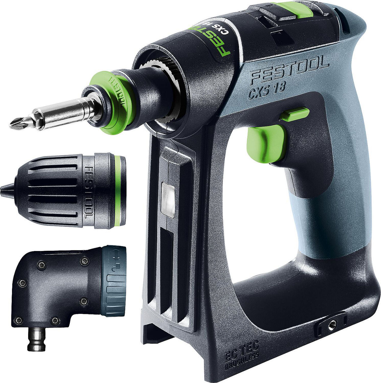 Akku-Bohrschrauber Festool CXS 18-Basic-Set, 18 V ohne Akku und Ladegerät