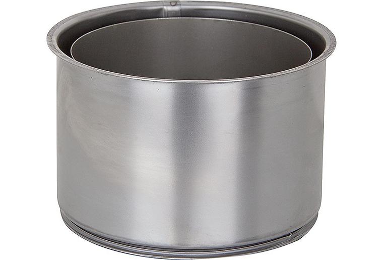 Wandfutter doppelt DN 160, stahl blank, 2,0mm Wandstärke