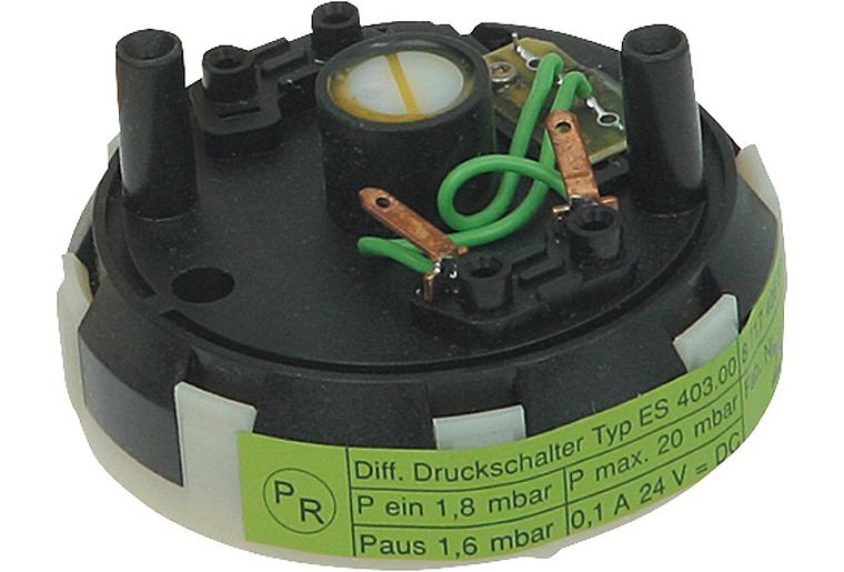 Differenzdruckschalter für ZSBR/ZWBR Ju.Nr.: 8 717 406 058