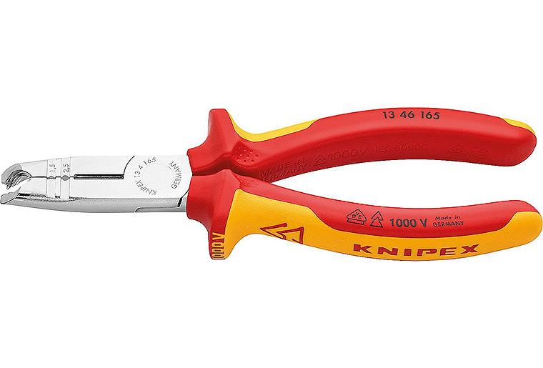 Abmantelungszange Knipex VDE isoliert, Länge: 165mm verchromt Abmantelungszange Knipex VDE isoliert, Länge: 165mm verchromt