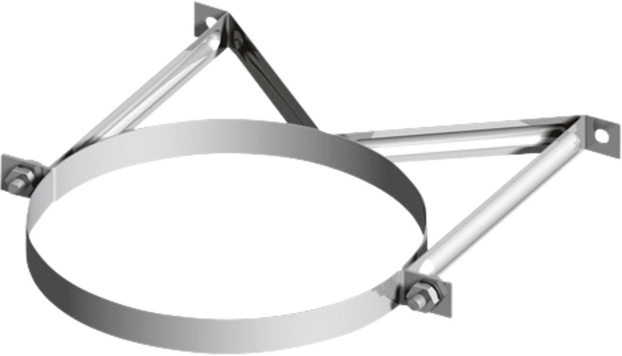 Kunststoff-Abgassystem Wandhalterung 50-100mm System II DN 080/125