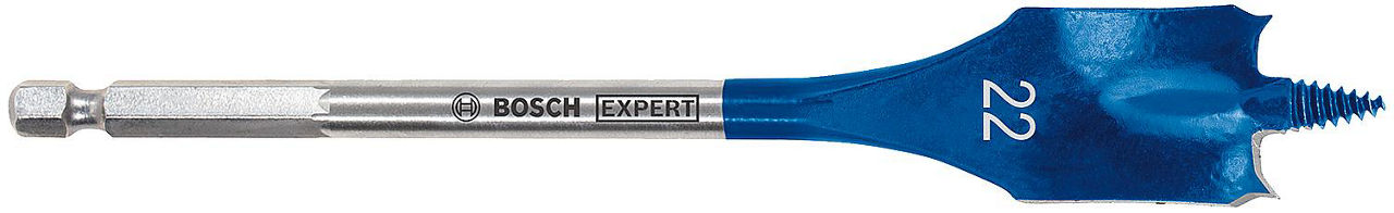 Flachfräsbohrer BOSCH® EXPERT SELFCUT Speed Ø 22,0 x 152 mm mit 1/4" Sechskantaufnahme