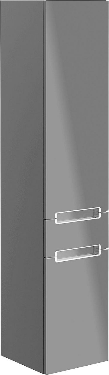 Hochschrank Subway 2.0,2 Türen Anschlag links,Glossy Grey LxBxH 370x350x1650mm