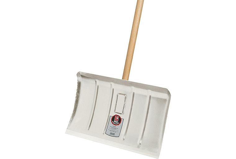 Ideal-Schneeräumer Leichtmetall 50cm breit Hartholzstiel
