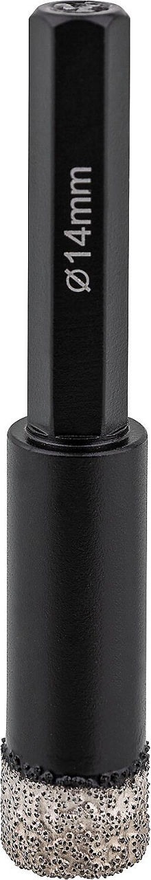 Fliesenbohrkrone Soldia Ø 14 mm, Aufnahme 6-Kant, trocken integrierter Kühlung Fliesenbohrkrone Soldia Ø 14 mm, Aufnahme 6-Kant, trocken integrierter Kühlung