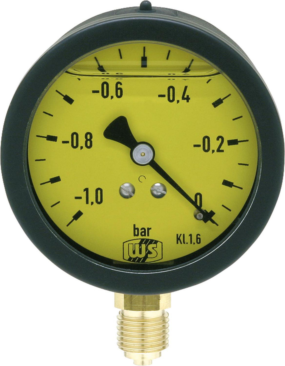 Vakuummeter mit Glyzerindämpfung -1 - 0 bar 63mm 1/4" unten *