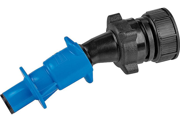 Einfüllhilfe schwarz-blau für DIN45 Verschraubungen Länge: 160mm