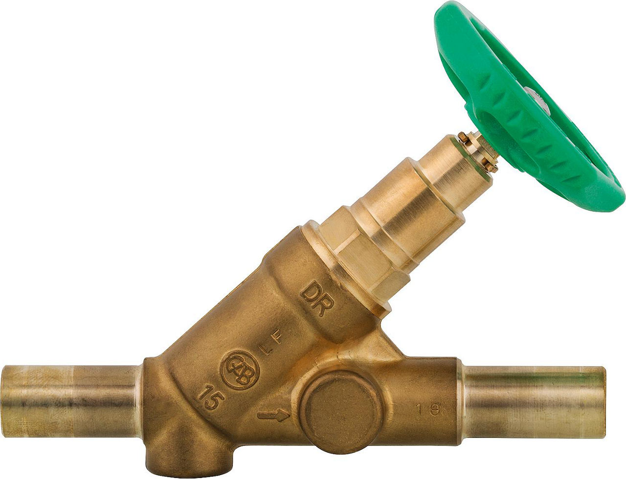 Freistromventil-MS DN15 (1/2") mit Steckende 15mm ohne Entl. DVGW Freistromventil-MS DN15 (1/2") mit Steckende 15mm ohne Entl. DVGW