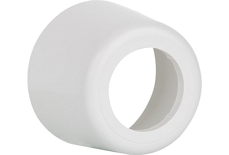 Wandrosette tief einteilig d50 d9cm, weiß-alpin Wandrosette tief einteilig d50 d9cm, weiß-alpin