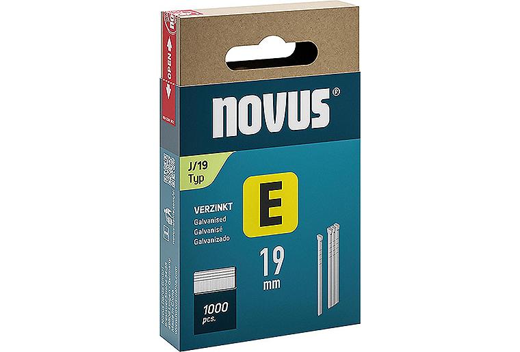 Tackernägel Novus Typ E J/19 verzinkt VPE: 1000 Stück Tackernägel Novus Typ E J/19 verzinkt VPE: 1000 Stück