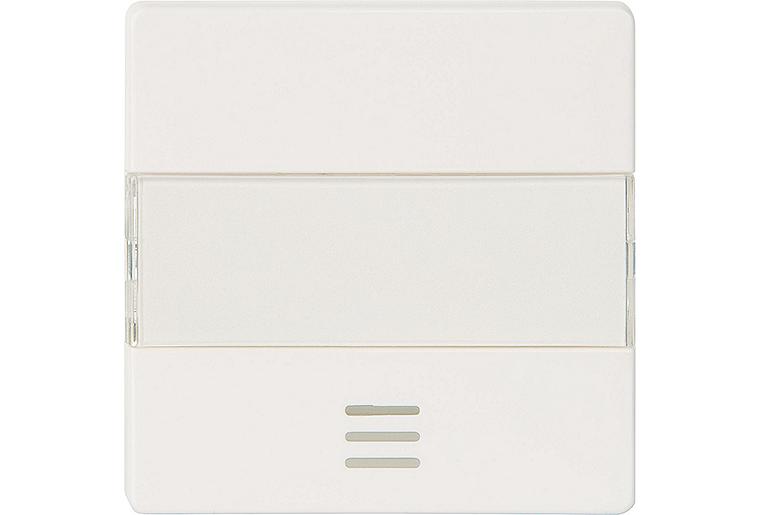 Wippe m. Beschriftungsfeld/Fenster titanweiß/ 55 mm x 55 mm Schutzart IP20 / 1 Stück