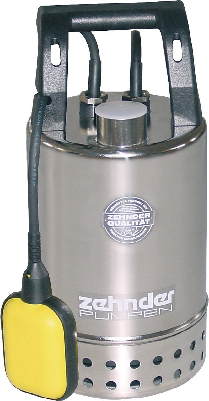 Schmutzwassertauchpumpe Edelstahl 11/4" IG, 230 V, Fördermenge 9,5 m³/h Korngröße 10 mm E-ZW 65A Schmutzwassertauchpumpe Edelstahl 11/4" IG, 230 V, Fördermenge 9,5 m³/h Korngröße 10 mm E-ZW 65A