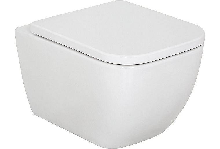 Wand-Tiefspül-WC Angara BxHxT: 360x355x510 mm Spülrandlos Keramik weiß Wand-Tiefspül-WC Angara BxHxT: 360x355x510 mm Spülrandlos Keramik weiß