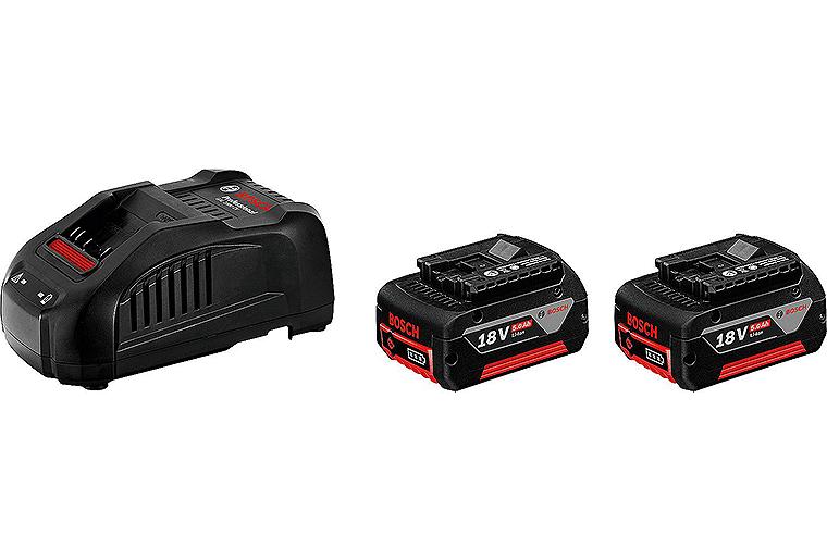 Starter-Set Bosch 18V 2x5,0AH + Ladegerät GAL 1880 CV Starter-Set Bosch 18V 2x5,0AH + Ladegerät GAL 1880 CV