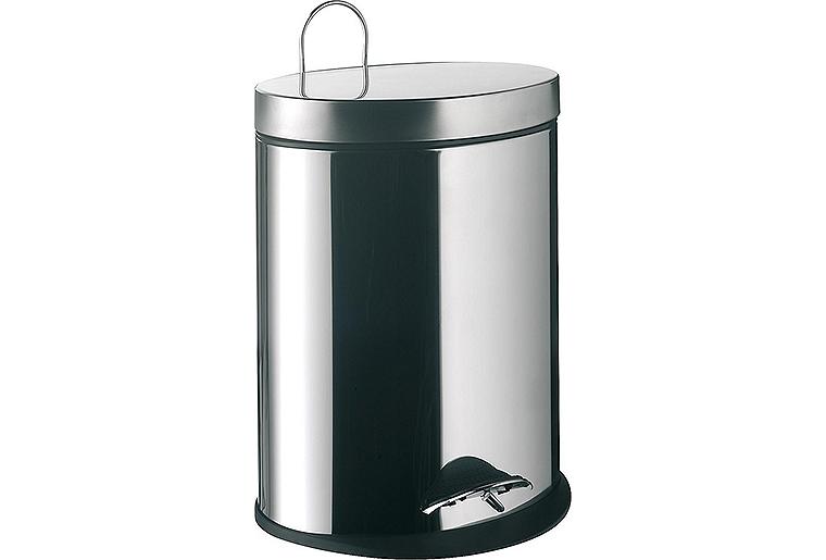 Abfallbehälter emco system 2 Edelstahl, mit Deckel oval, stehend, 5L