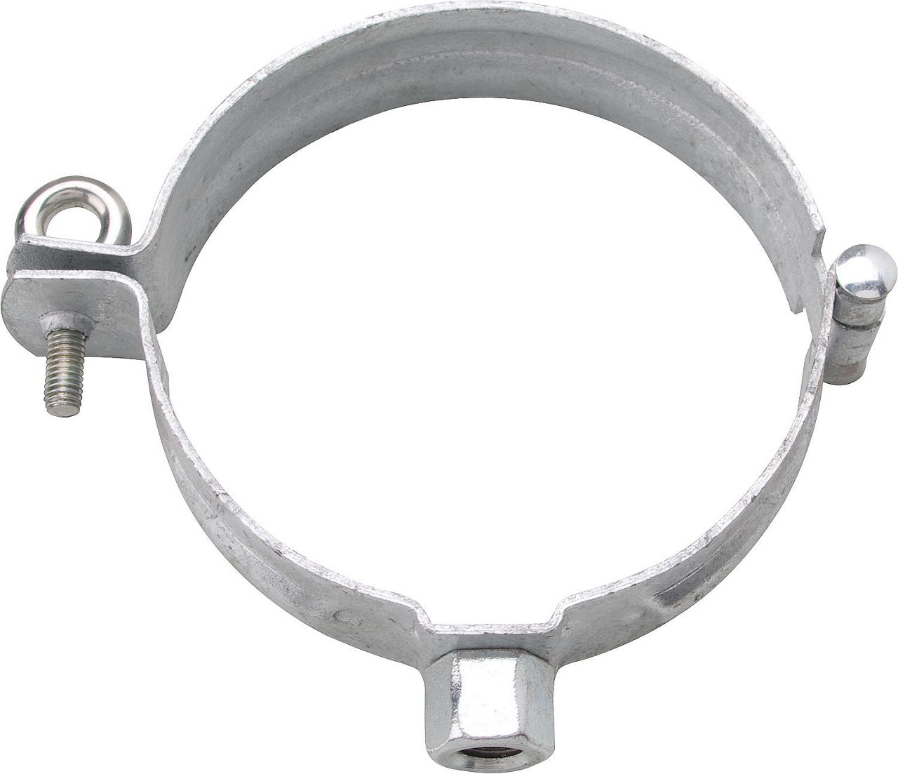 Regenrohrschelle DN100 Stahl verzinkt, Gewinde M10 Regenrohrschelle DN100 Stahl verzinkt, Gewinde M10