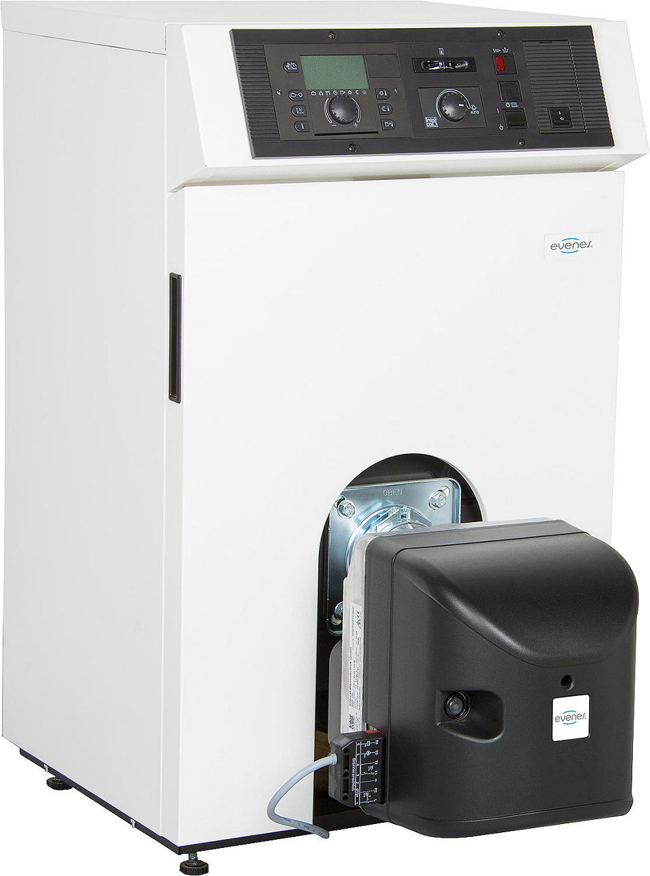 Öl-Brennwertkessel Evenes Evenoil 25 Plus, 11-26,5 kW vormontiert, inkl. Regelung Öl-Brennwertkessel Evenes Evenoil 25 Plus, 11-26,5 kW vormontiert, inkl. Regelung