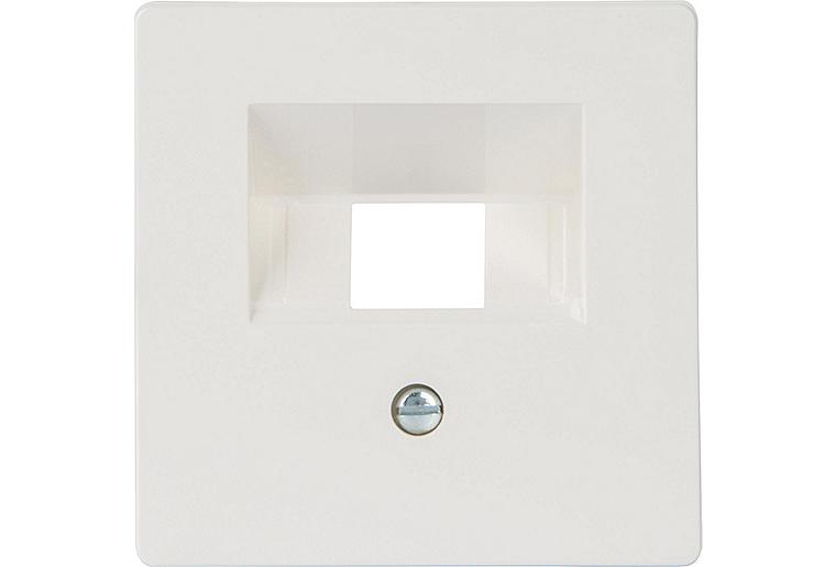 Abdeckplatte f. UAE-Anschlussdose titanweiß ausbrechbar, 68 mm x 68 mm /1 Stk.
